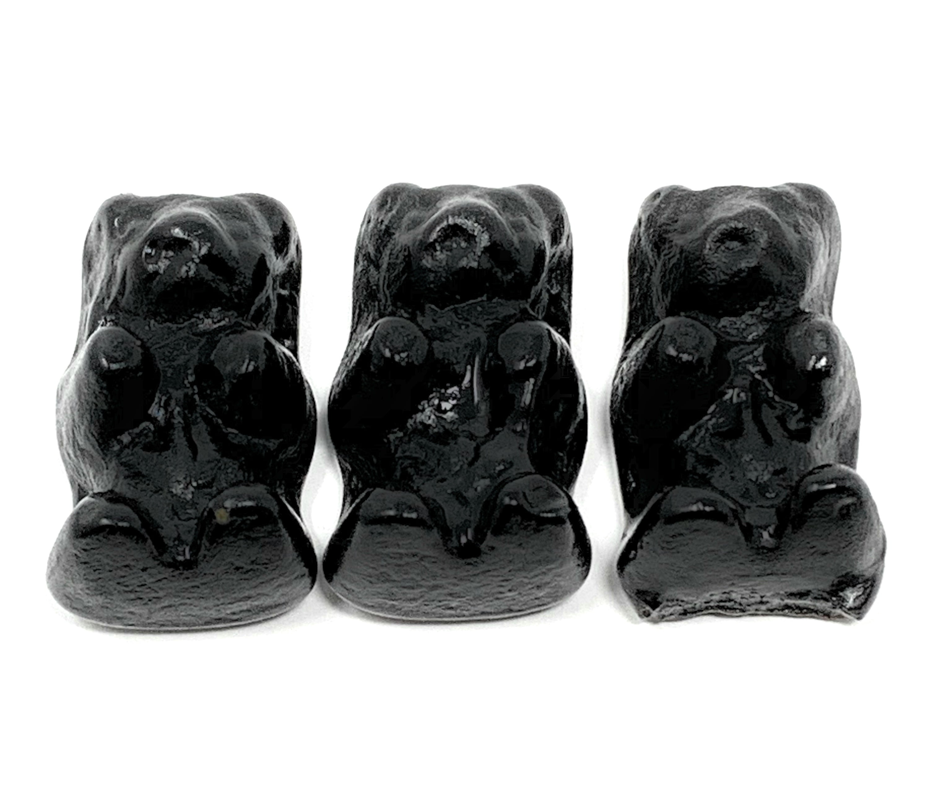 Italian Orsetti neri Soft Black Licorice Bear With Anise and Mint