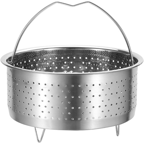 Cesta de vapor de acero inoxidable para cocina, cesta de vapor para verduras, cesta para cocinar al vapor, cesta para cocinar al vapor con asa para cocinar verduras, pescado y mariscos, colador de