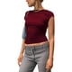thumbnail image 1 of Camiseta ajustada sin espalda,Camiseta sin espalda de manga corta sin espalda de verano con espalda abierta Diseño aerodinámico, 1 of 5
