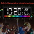 thumbnail image 3 of LED Alarm Clock Spectrum Pickup Electronic Clock Temperature & Humidity & Snooze Function 12/24Hr B, 3 of 4