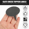 thumbnail image 5 of 1 Set of Cheese Markers Slate Cheese Markers Oval Cake Dessert Toppers Cheese Label Signs, 5 of 6