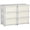 Cream White, variant on 3 Tier Storage Organizer with 6 Drawers for Bedroom, Nursery, Living Room, Pink
