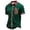 A-Dark Green300, variant on Men's Graphic Short-Sleeve Shirt Embroidered Mexican-Inspired Button-Down Shirt