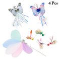 thumbnail image 2 of Cat Wand Refills Cute 4PCS Soft Kitten Teaser Replacement Bell Pet Toys for Cat, 2 of 9