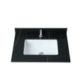 thumbnail image 3 of Leavader 31 Inches Black and Gold Sintered Stone Bathroom Vanity Top with Ceramic Basin and Backsplash - Single Faucet Hole, Cabinet Not Included, 3 of 8