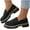 Black, variant on Penny Dress Loafers Shoes for Women Ladies Comfortable Platform Faux Suede Casual Loafers Slip-On Casual Business Work Shoes