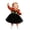 Orange, variant on Weebloom Halloween Dresses For Toddler Girls Tutu Cat Dress Up Party Long Sleeve Stage Performance Outfit Clothes Girls Dress Black 2-3 Years
