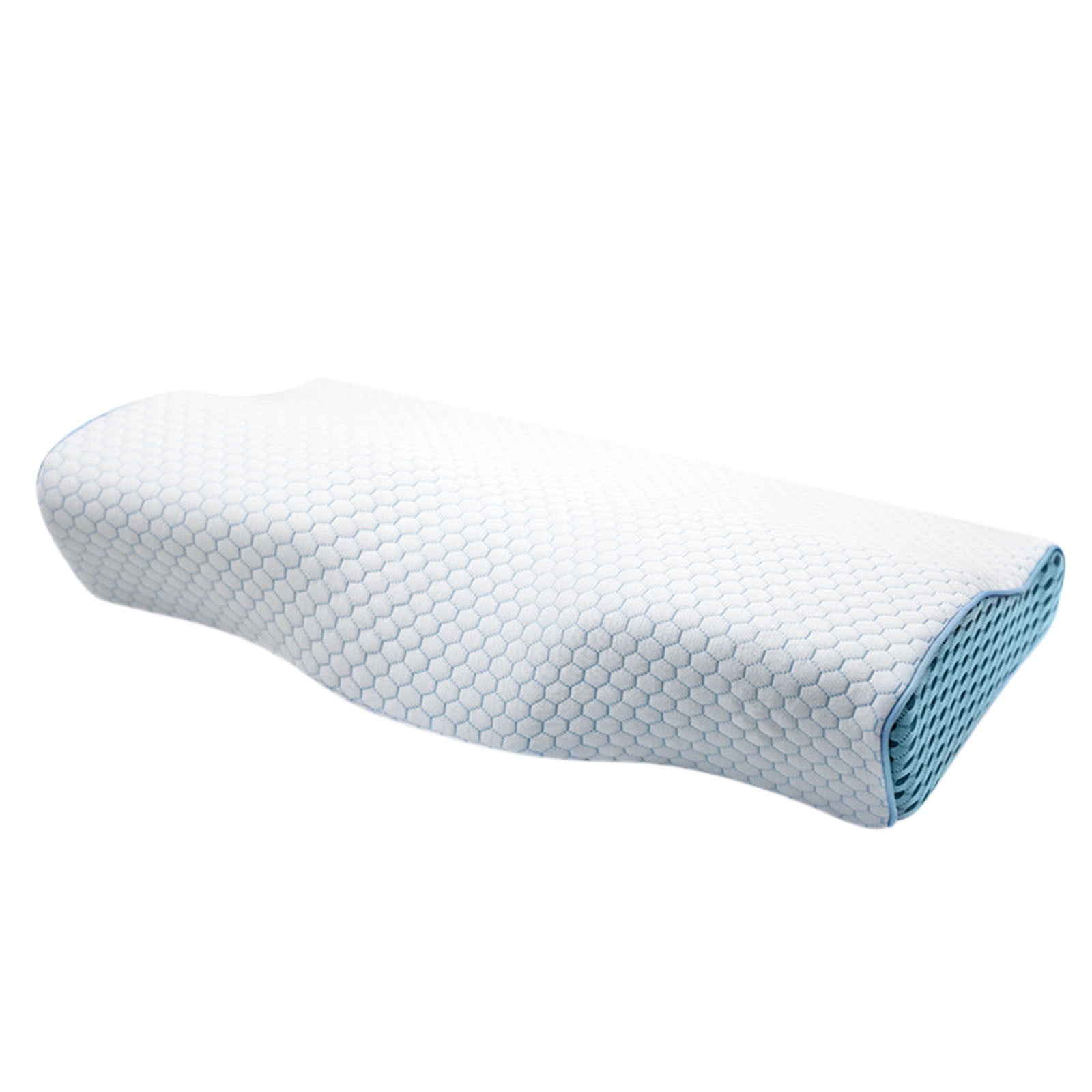 WZXPWT Memory Foam Pillow, 20"x12" Ergonomic Cervical Support Neck Pillow, Breathable Comfortable Sleep Pillow, Easy-to-Clean Standard Size Bed Pillow
