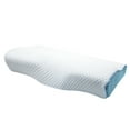 thumbnail image 2 of Byujiro Cervical Memory Foam Pillow 19.6x11.8x3.9 inches, Orthopedic Contour Neck Support for Pain Relief,Slow Rebound Pillow, 2 of 5
