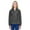 Charcoal, variant on Harriton M990W Women's Full-Zip Fleece-Black-3XL