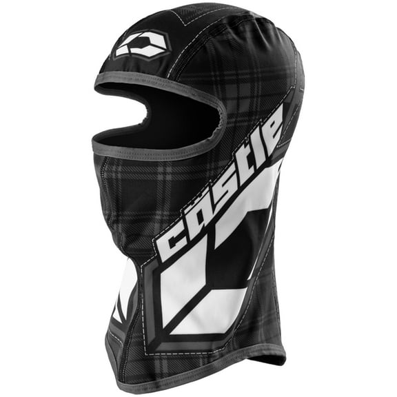Castle X, 77-125J, Adult Balaclava Face Mask - PLAID - Charcoal
