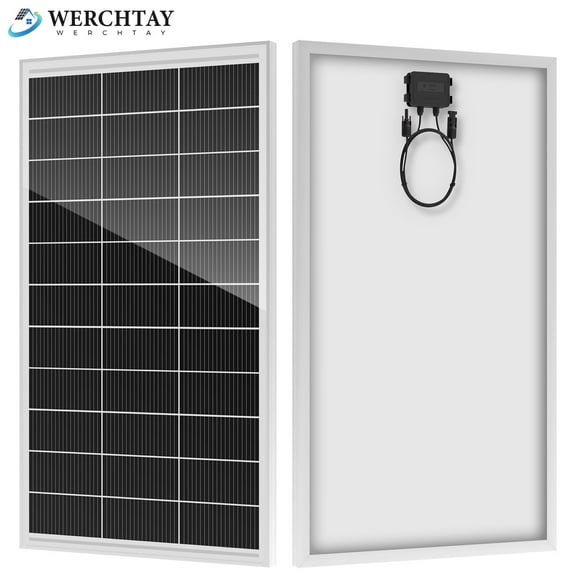 WERCHTAY 200 Watt Solar Panel, 18BB N-Type 200W 12V 25% High Efficiency 200W Solar Panels, Monocrystalline Solar Module for RV Home Farm Trailer Camper Marine Off-Grid Solar System