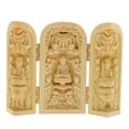 thumbnail image 2 of Buddhism Statues -Yin Statue 3 Carved Wooden For Collector, 2 of 8