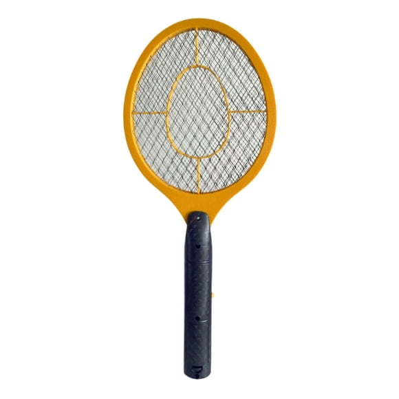 Bug Zapper Racket Electric Fly Swatter Handheld Battery Powered Zapper (Yellow)