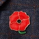 thumbnail image 4 of Broche De Amapola Roja Broches de flores de amapola con clip de metal y solapa de flor de amapola roja para el día del recuerdo (E), 4 of 8