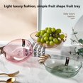 thumbnail image 4 of Snack Tray Creative Shape Food Grade Large Capacity Stackable Transparent Save Space Plastic Dry Fruit Sundries Organizer Tray Decoration Home Supplies, 4 of 8