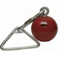 thumbnail image 2 of Throwing Weight Hammers Solid Iron Lathe-Turned Ball with Ball Bearing Swivel & Wide Grip Handle, 28 lb, 2 of 5