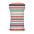thumbnail image 5 of Bovemsi Camisole Tops for Women Women's Summer V Tie Button Stripe Printed Strip Fabric Loose Casual Tank Top Basic Tanks, 5 of 5
