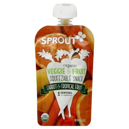 Sprout Foods Sprout Squeezable Snack, 4 oz