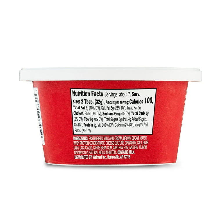 Great Value Brown Sugar & Cinnamon Cream Cheese Spread 8 oz