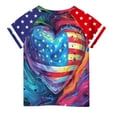 thumbnail image 5 of Gamivast Kids American Usa Flag Patriotic T Shirts 4Th Of July Summer T-Shirt for Boys Girls Independence Day Short Sleeve Shirts of the Day of the Day Online Only, 5 of 5