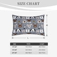 thumbnail image 5 of Haiem Pillowcase for Hair and Skin Queen - Cute Dog Faces Printed Soft Pillowcase with Envelope Closure-20"x30", 5 of 8