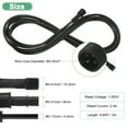 thumbnail image 3 of Uxcell Paquete de 5 Cables de Extensión a Prueba de Agua, Cable de 4 Pines de 9.84 Ft/3m con Conectores Masculinos y Femeninos IP67 para Focos [Negro], 3 of 7