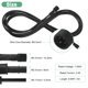 thumbnail image 3 of Uxcell Paquete de 5 Cables de Extensión a Prueba de Agua, Cable de 4 Pines de 9.84 Ft/3m con Conectores Masculinos y Femeninos IP67 para Focos [Negro], 3 of 7