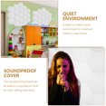 thumbnail image 2 of Shisuyan Office Soundproofing Supplies Polyester Fiber 6Pcs 11.8x10.2x0.4In, 2 of 9
