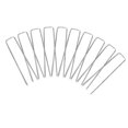 thumbnail image 3 of 10x estacas de jardín, estacas para tienda de campaña, clavos de jardín en forma de U, grapas de paisaje reutilizables, pines galvanizados para lonas, 3 mm de espesor shamjiam Estacas de clavijas, 3 of 8