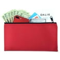 thumbnail image 5 of DALIX Bank Bags Money Pouch Security Deposit Utility Zipper Coin Bag in Red, 5 of 5