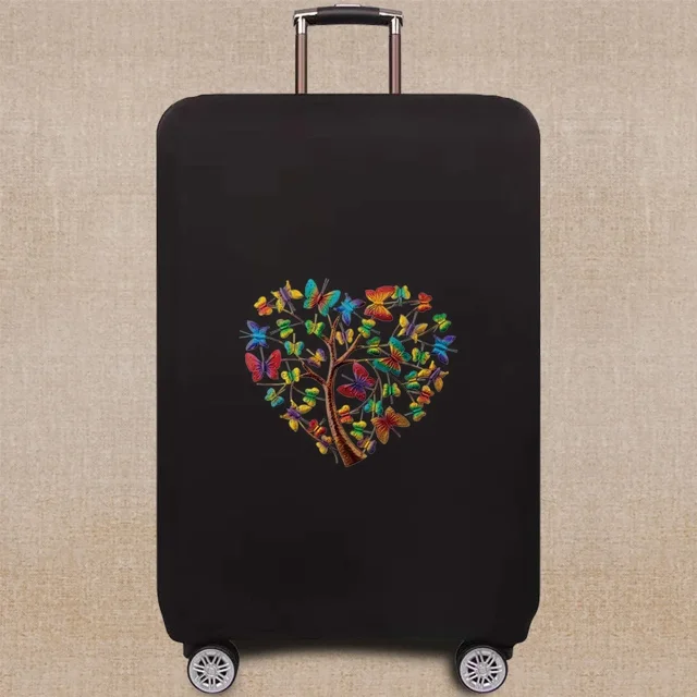 Housse de Valise Housse de Protection de Valise Motif Papillon Série Élastique Housse Anti-Poussière 18-32 Valise 8Butterfly004 S