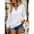 thumbnail image 2 of Blusa de manga larga para mujer, temperamento elegante, combina con todo para primavera y otoño, 2 of 8