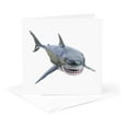 thumbnail image 5 of 3drose, a White Shark Swimming to the Front, 12 Greeting Cards with Envelopes, 5 of 7