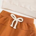 thumbnail image 6 of CAUYDY 6 9 12 18 Months Infant Boys Fall Winter Clothing 2T 3T 4T 5T Baby Long Sleeve Shirt Pants 2Pcs Casual Set Toddler Picture Outfits Beige for Sizes 3-6 Months, 6 of 7