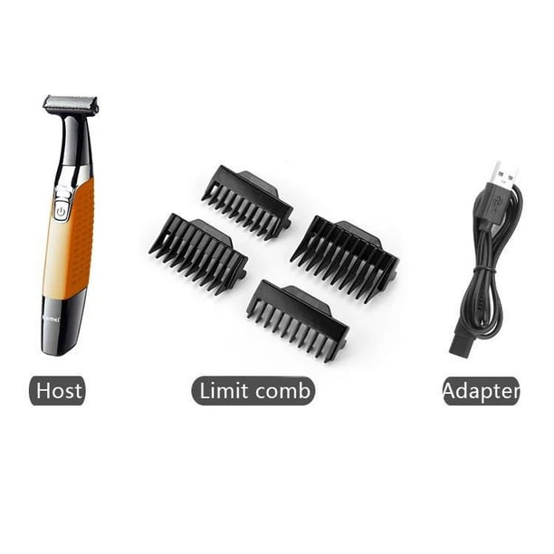 Beard and mustache trimmer for men Rechargeable electric razor for