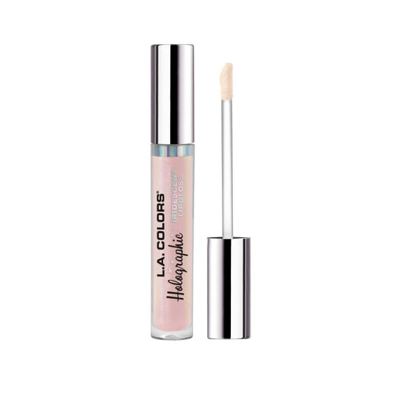 L.A. COLORS Moisturizing High Shine Holographic Shimmer Lip-gloss, Glazed Donut, 0.14 fl oz