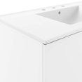thumbnail image 6 of Sink Vanity Cabinet, White, Ceramic, Melamine, Modern Contemporary, Hotel Bedroom Bathroom Master Suite Guest, 6 of 9