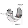 thumbnail image 2 of Uxcell 1.5" Soportes de Varilla de Closet, Soportes de Extremo de Varilla, Flange de Aleación de Zinc 4Pcs, 2 of 3
