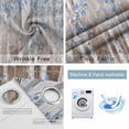 thumbnail image 4 of Blue Brown Forest Blackout Curtains for Bedroom/Living Room, Thermal Insulated Kitchen Curtains, Modern Oil Painting Art Grommet Darkening Window Treatment Drapes 27.5"x39"x2, 4 of 8