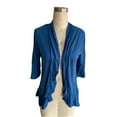 thumbnail image 5 of Lightweight Summer Cardigan For Women With Pockets Cardigan Top Polyester Wear Daily Woman Navy L, 5 of 5