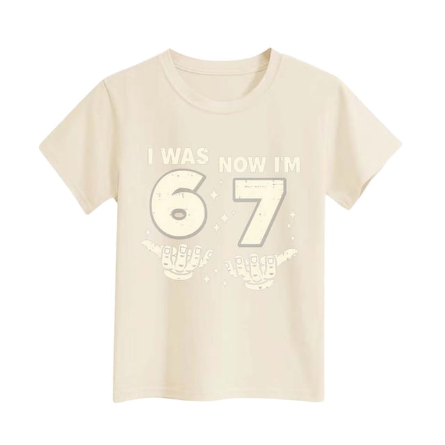 Blusas y camisas de manga corta con cuello redondo para hombres y mujeres, blusa de manga corta con estampado adorable de cuello redondo para niñas.