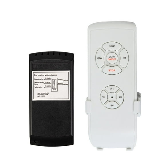 Kit de Control Remoto para Ventilador de Techo, Ventiladores Techo Universales de Tamaño Pequeño, Control Remoto de Luz, Velocidad, Luz, Sincronización, Control Inalámbrico 110v