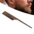 thumbnail image 4 of Peine De Madera Con Cola De Rata, Dientes Redondos Hechos A Mano, Evita Enredos, Peine De Pelo De Sándalo Para Barba Y Pelo, 4 of 7