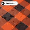 thumbnail image 2 of Rectangle Waterproof Vinyl Table Cloth, Buffalo Flannel Backed Tablecloth, Wipeable Plastic Table Cover for Dinner, Kitchen, Outdoor (60" x 84", Black and White), 2 of 6
