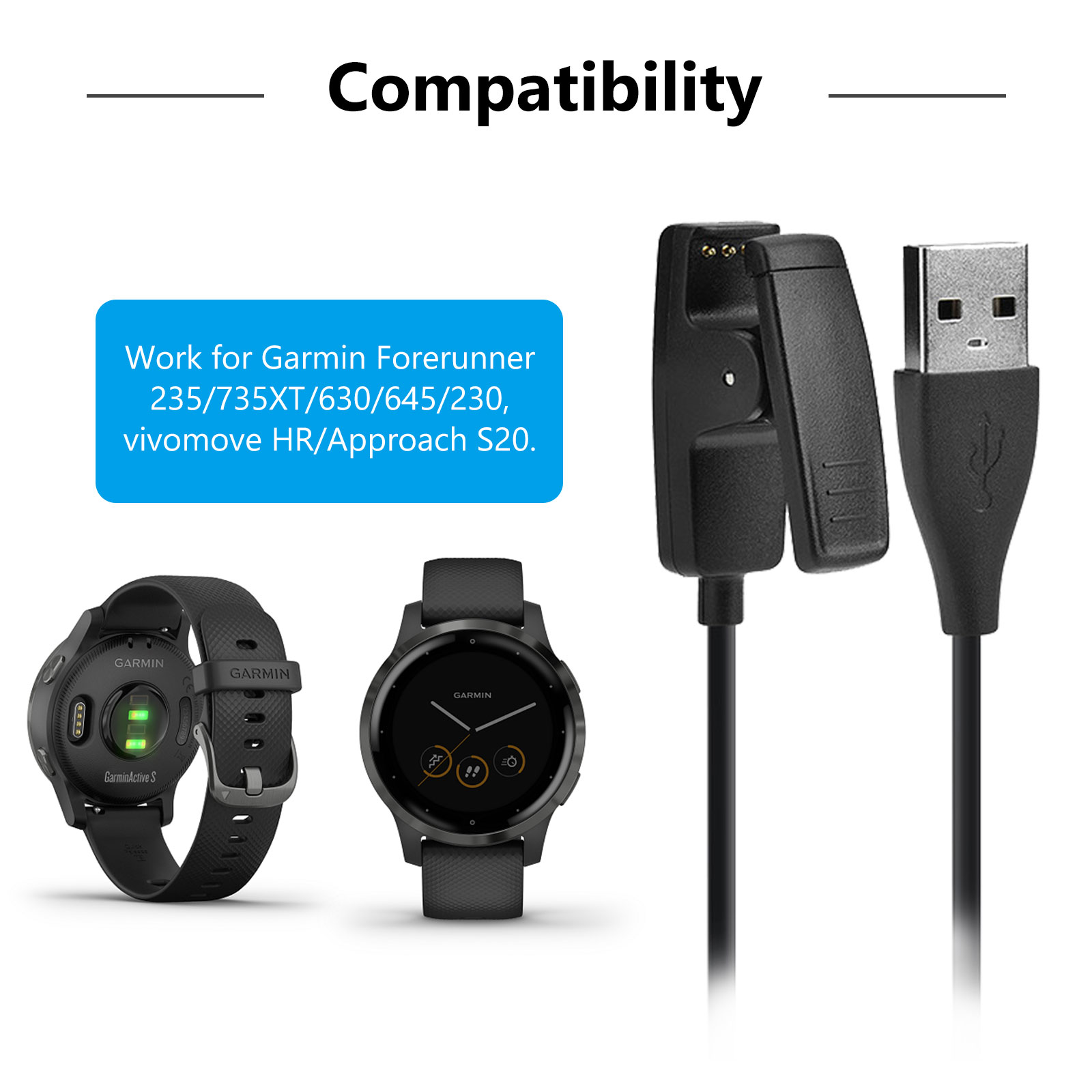 garmin s20 watch charger