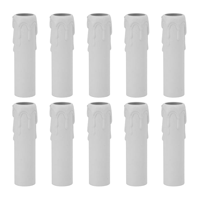 Cubiertas Para Candelabros, 4 Pulgadas E14 Cubiertas Para Velas Mangas 10 Piezas Diseño De Gota De Cera De Simulación De Estilo Vintage Resistente Al Calor Para Sala De Estar ANGGREK Otros