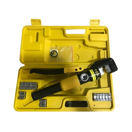 

Hydraulic Wire Battery Cable Lug Terminal Crimper Crimping Tool for Crimping and Joining Aluminum Copper Wires Cables YQK-70 with Sealing Ring and Plastic Box
