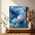 thumbnail image 6 of Abstract Blue Swirls Marble Gold Veins Canvas Print, Suitable for Living Room, Bedroom, Office, Hotel Lobby, Bathroom, 6 of 8