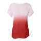 thumbnail image 5 of Camiseta informal de manga corta con estampado teñido anudado degradado para mujer Camiseta de manga corta con cuello en V para mujer OAVQHLG3B Store lin121212, 5 of 5
